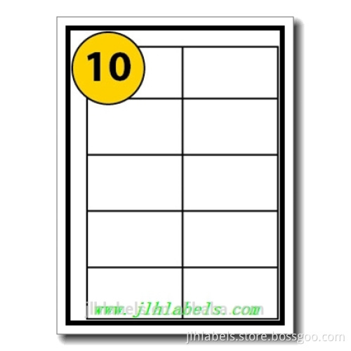 Square Cornered Labels 105mm x 59mm *Compatible with Avery DPS10